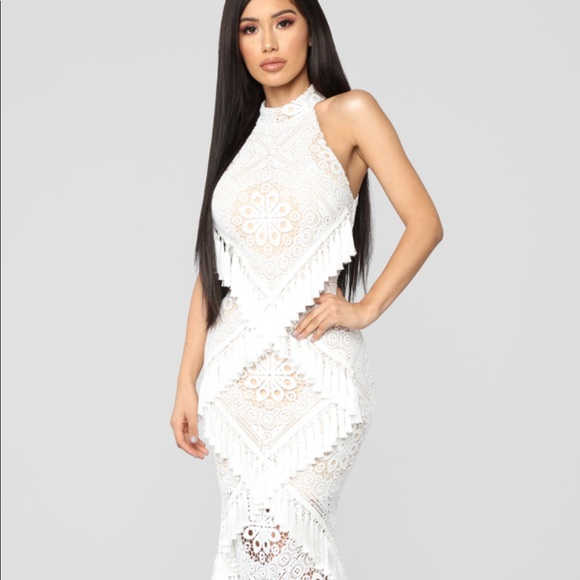 fashion nova tassel dress